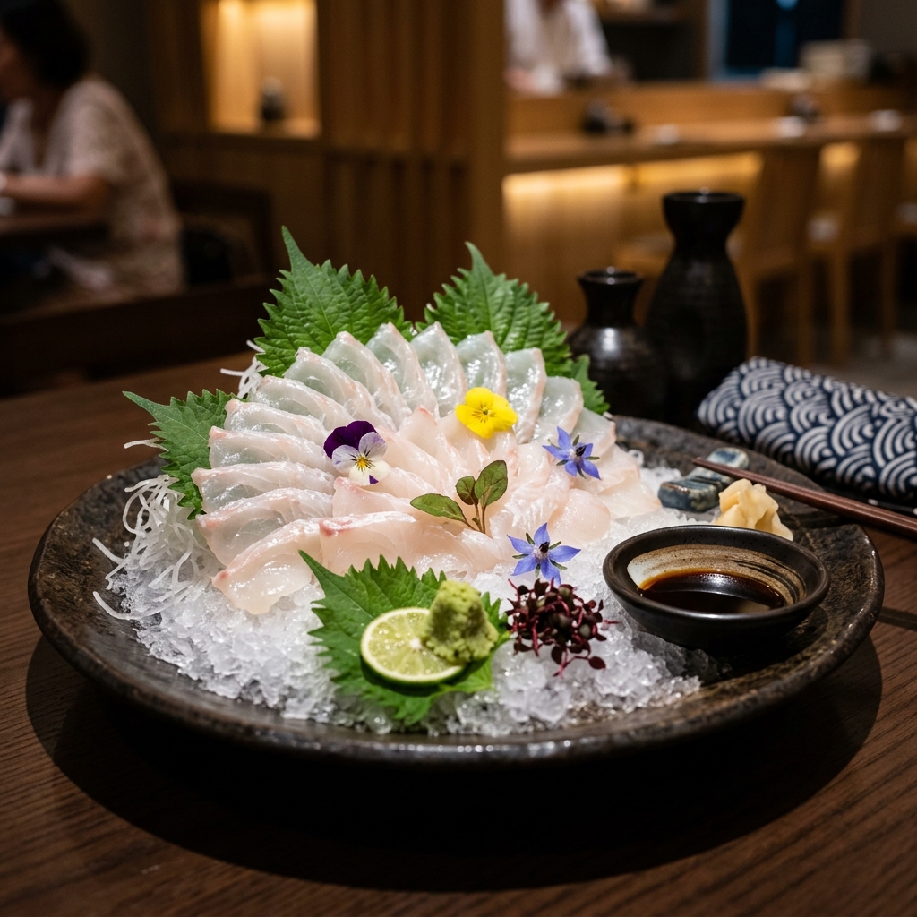 Sashimi Cá Chim Trắng
